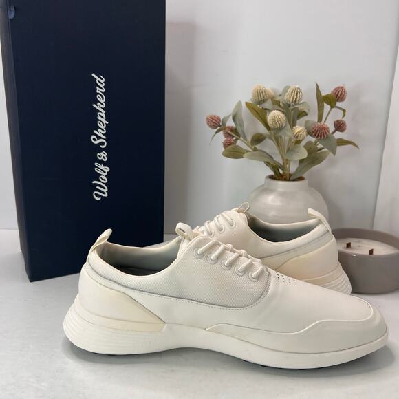 Wolf & Shepherd Crossover Leather Golf Shoe White WSS22ST40D125 Men 12.5 NWB